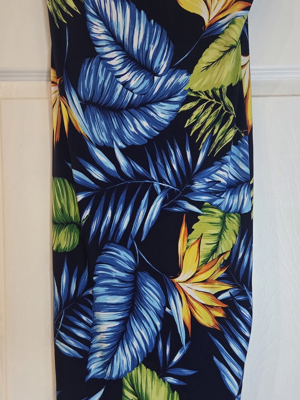 Tropical Blue & Green Floral Women’s Swim Cover-Up